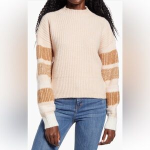 Topshop Striped Crewneck Sweater | Size M